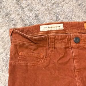 Burnt Orange corduroy Anthropologie pants